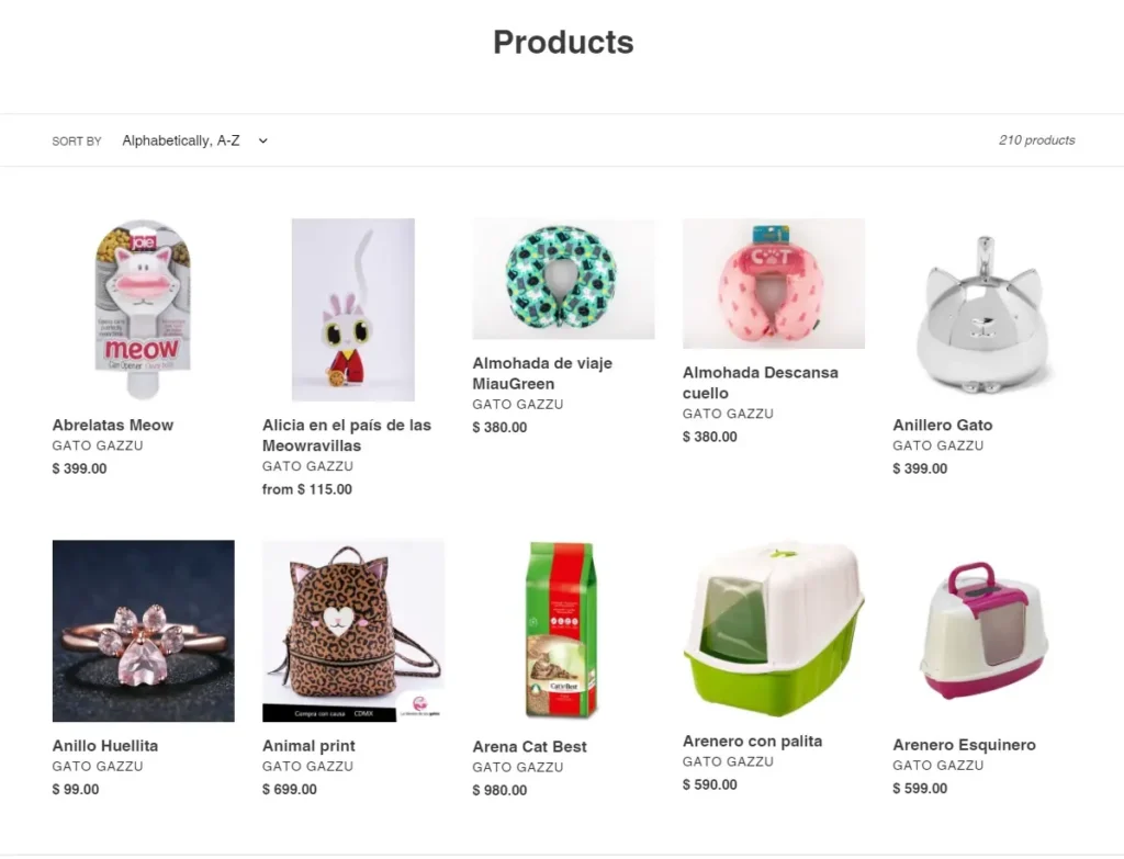 Tienda Gato Gazzu