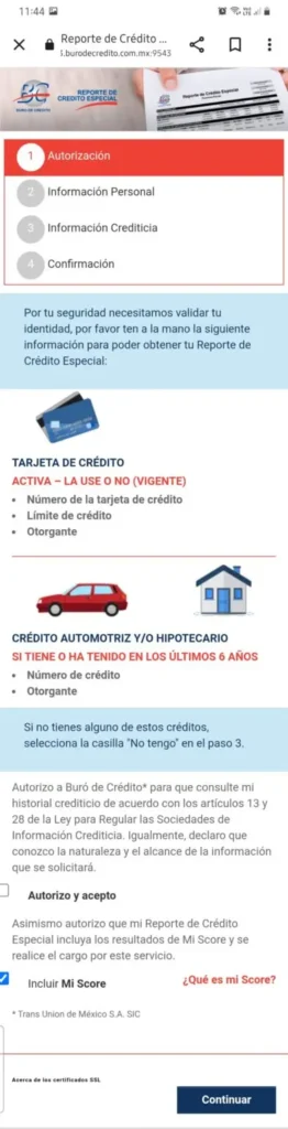 autorización